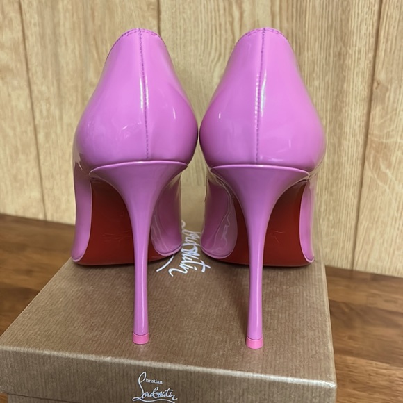 Christian Louboutin Pink Dolly Patent Leather Pumps Size 39 Barbie - Picture 4 of 12